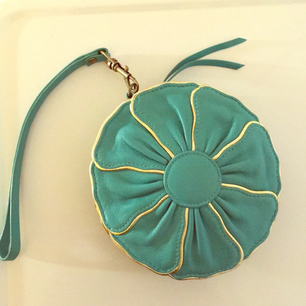 Anthropologie Turquoise Wristlet